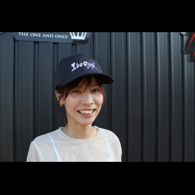 画像1: イカスタ墨付きロゴ　シームレスADJUSTABLE CAP 